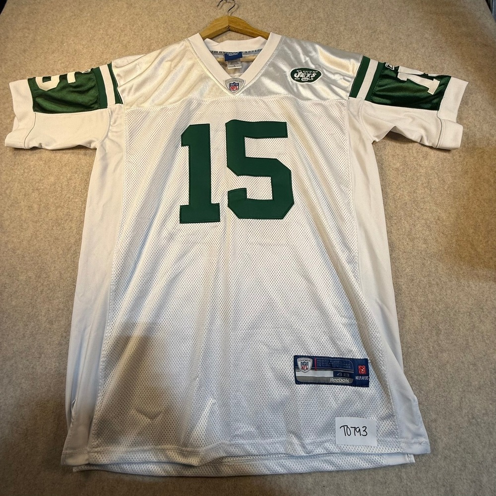 Reebok New York Jets Tim Tebow 15 NFL‎ Onfield Jersey Mens 48 White Stitched